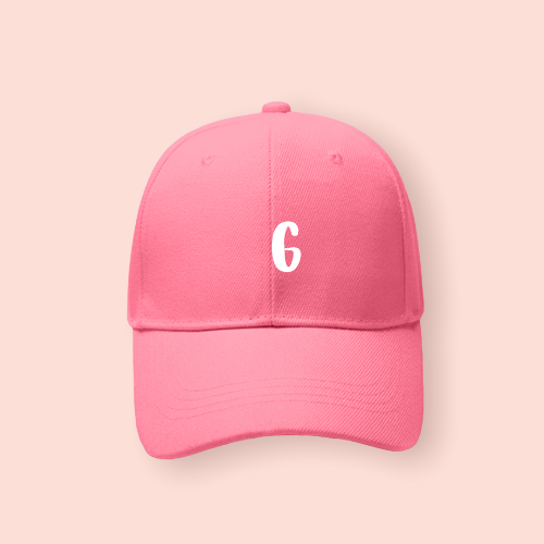Gorra rosa personalizada