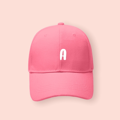 Gorra rosa personalizada