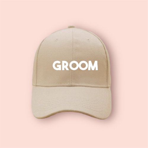 Gorra beige/nude personalizada