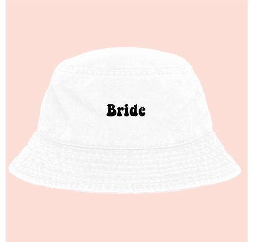 Bucket hat blanco deslavado personalizado