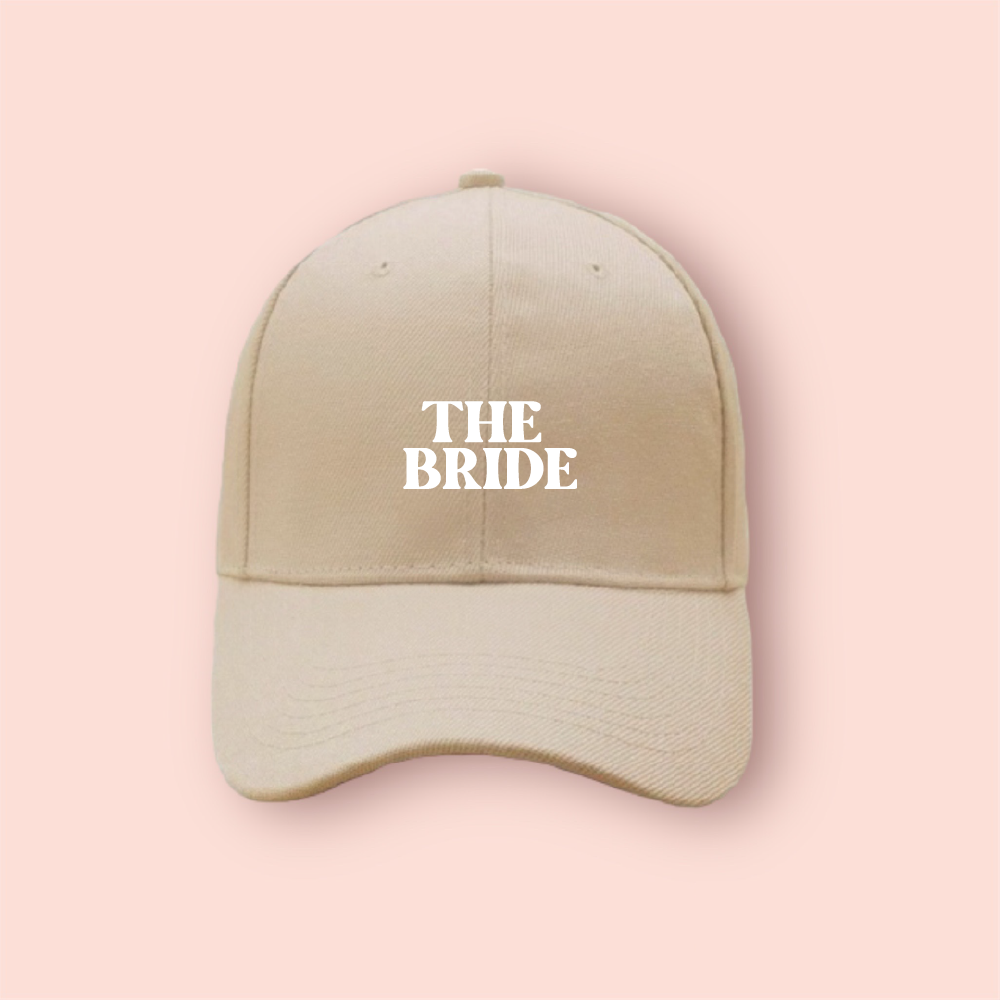 Gorra beige/nude "The bride"