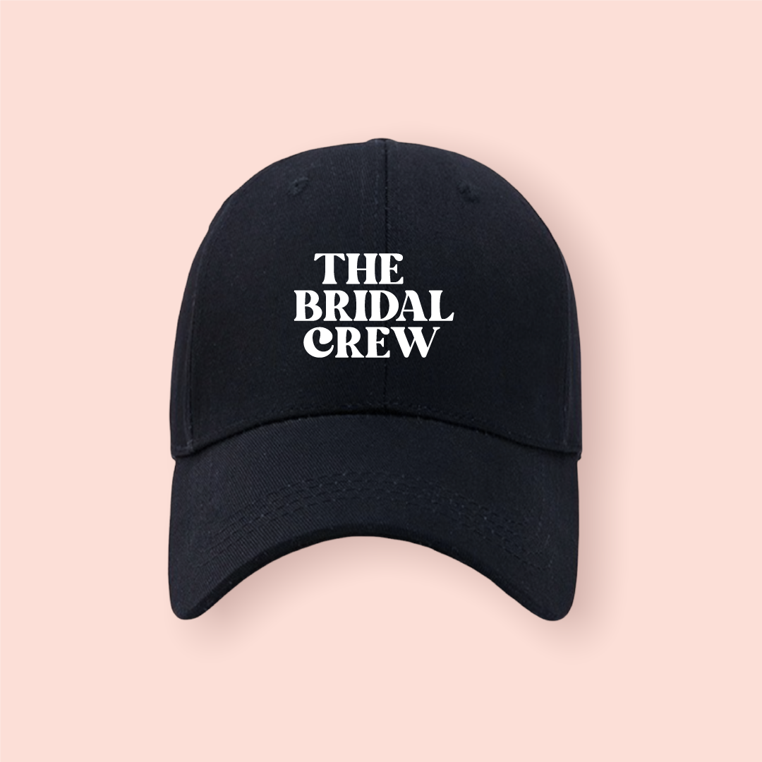 Gorra negra "The Bridal Crew"