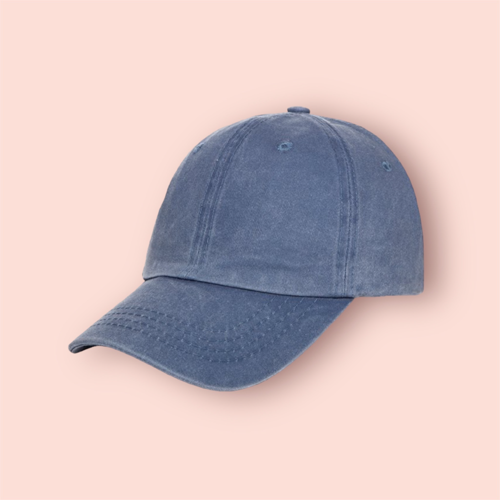 Gorra azul marino deslavada "shell"