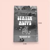 Bolsa plateada/metalizada "Staying Alive"