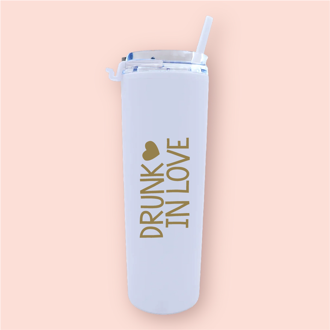 Termo skinny acrilico "Drunk in love"