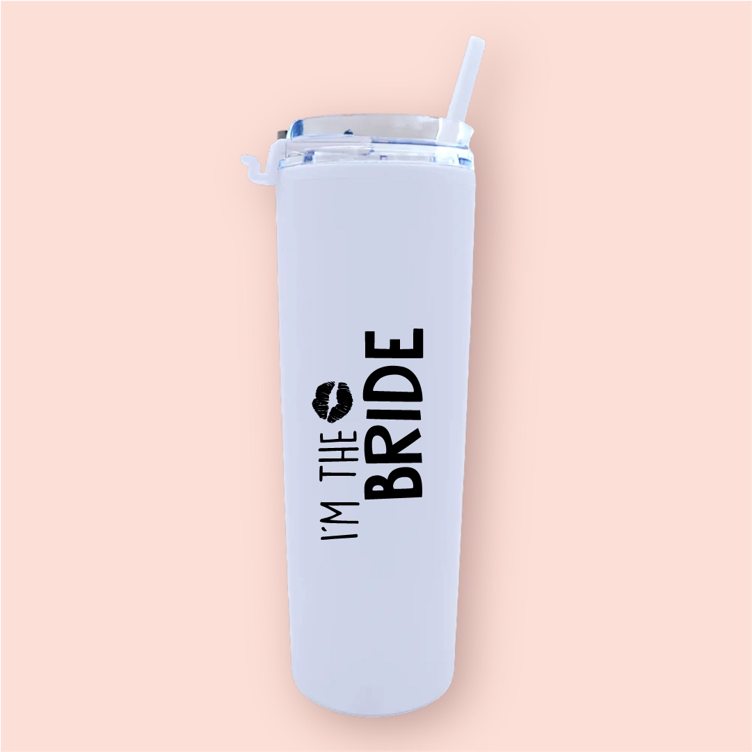 Termo skinny acrilico "I´m the Bride"