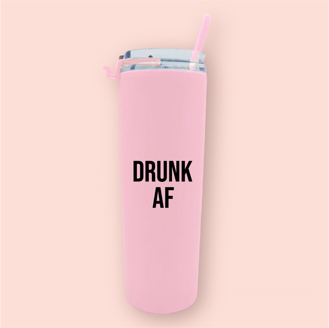Termo skinny acrilico "Drunk AF"