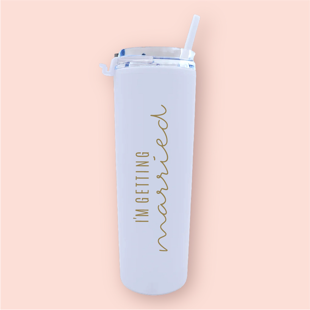 Termo skinny acrilico "I´m getting married"
