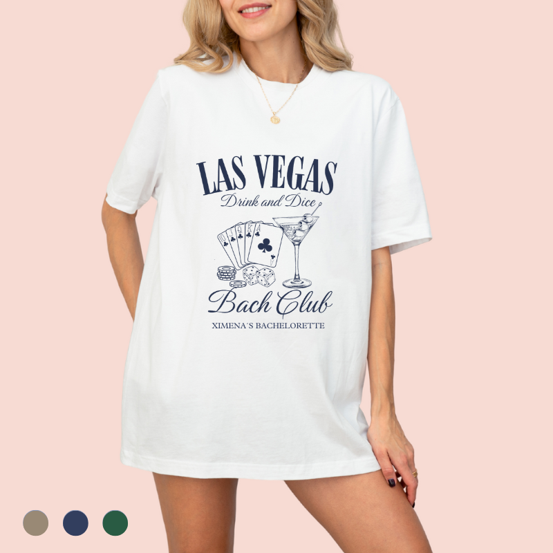 Playera oversize personalizada "las vegas"