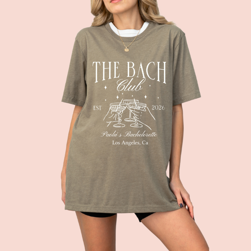 Playera oversize personalizada "The Bach Club"
