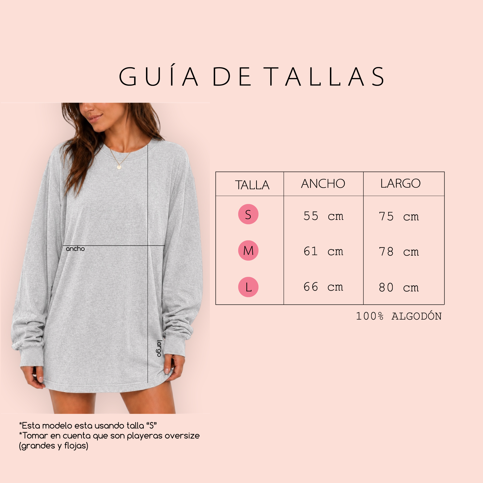 Playera manga larga oversize personalizada "seashells and wedding bells"