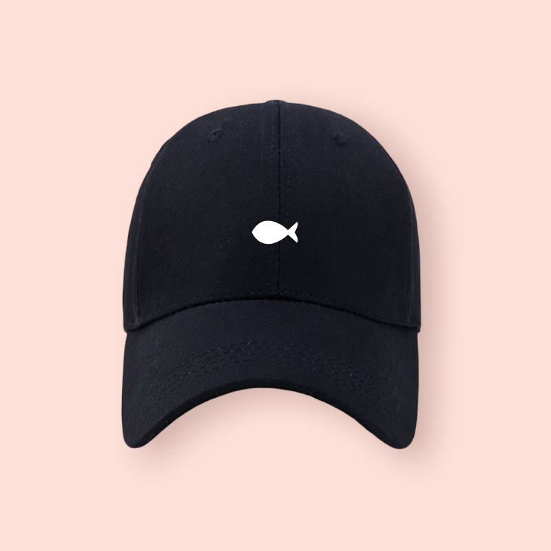 Gorra negra "pez"