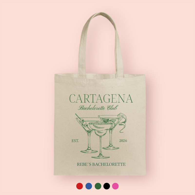 Tote bag "Bachelorette Club" personalizada