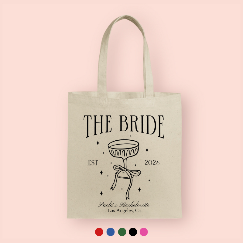 Tote bag "the bride" personalizada