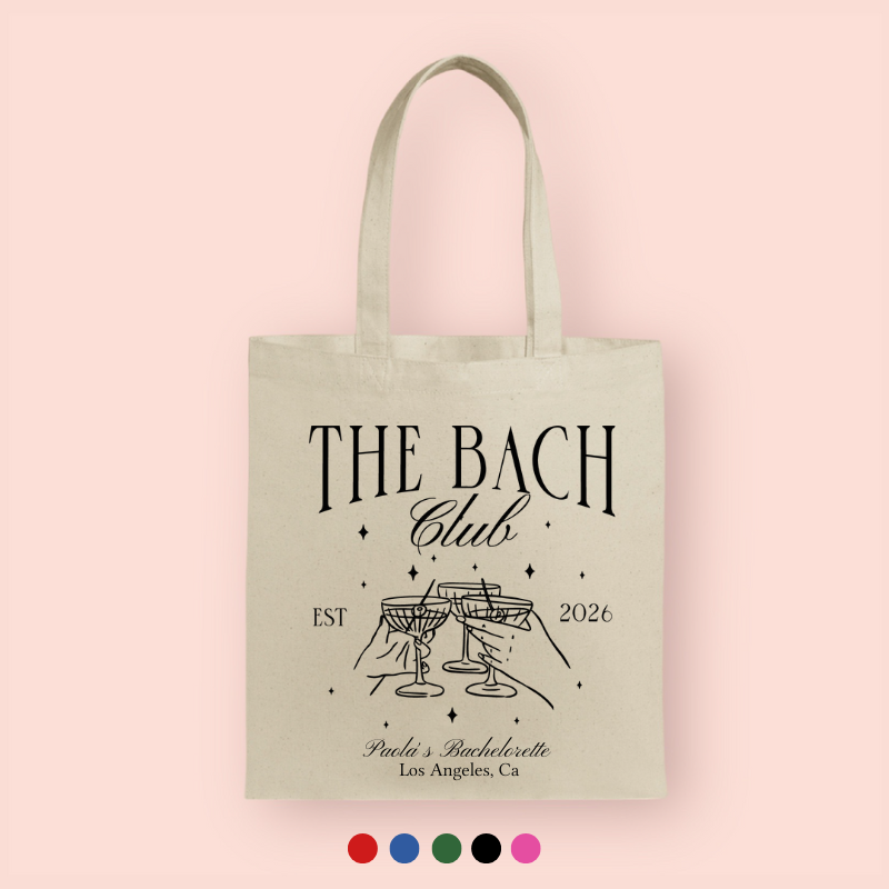 Tote bag "the bach club" personalizada