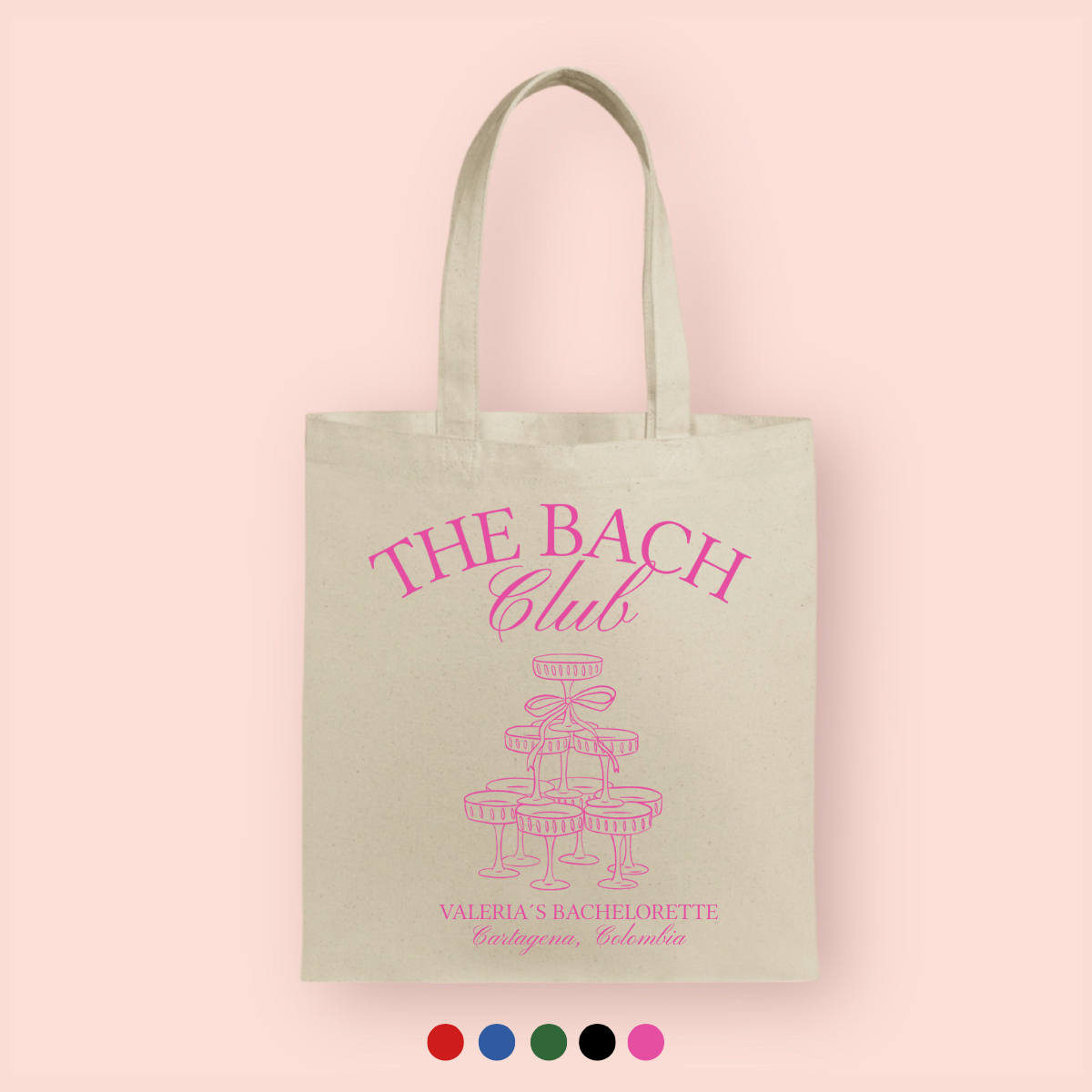 Tote bag "the bach club" personalizada