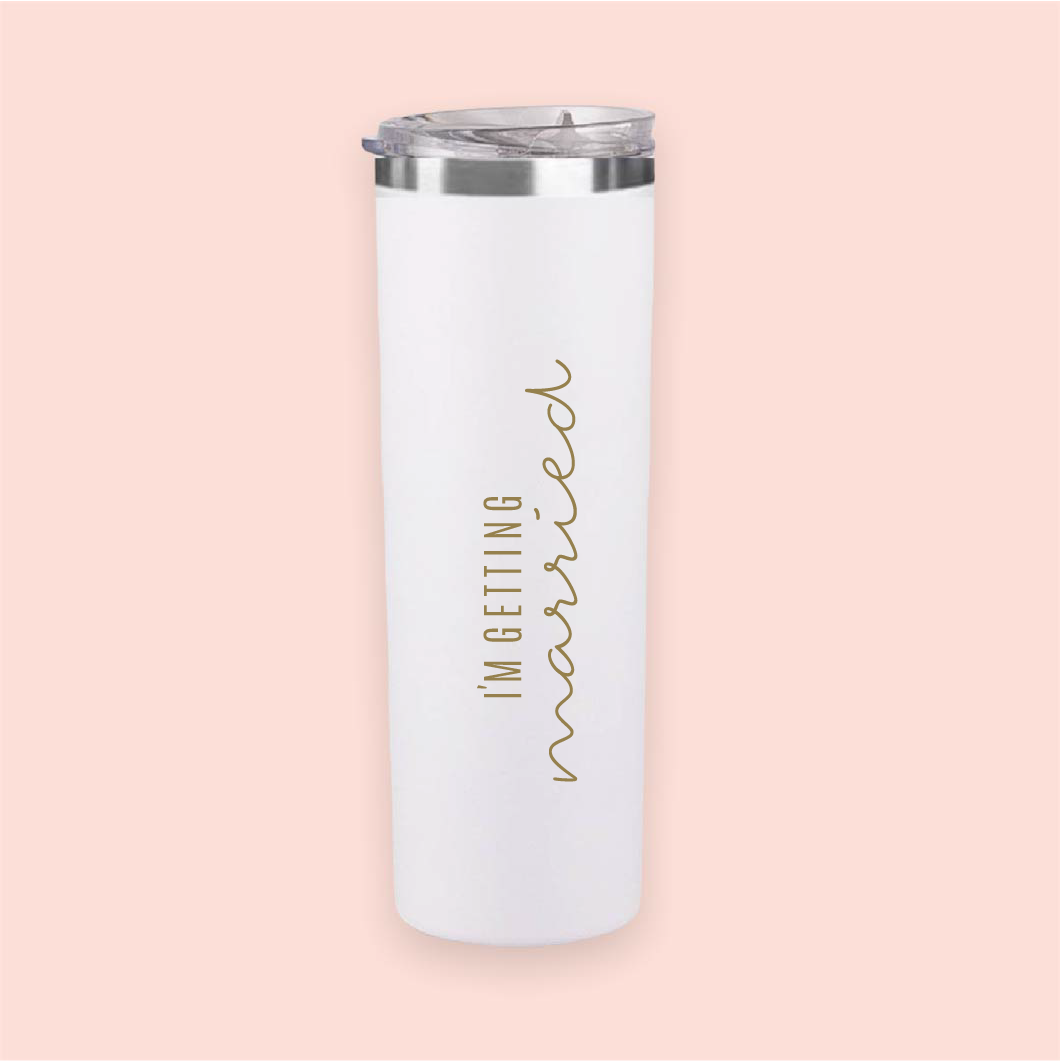 Termo skinny acero "I´m getting married"