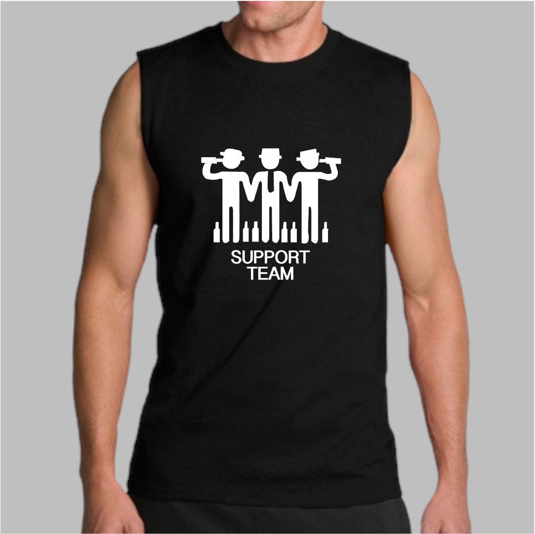 Playera negra "Support Team"