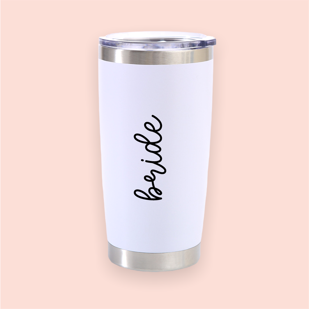 Vaso de acero blanco "bride"