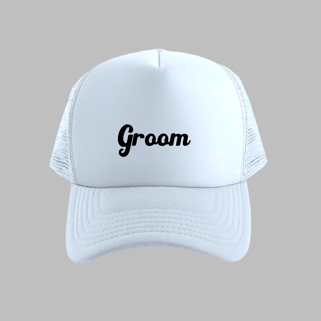 Gorra blanca "Groom"