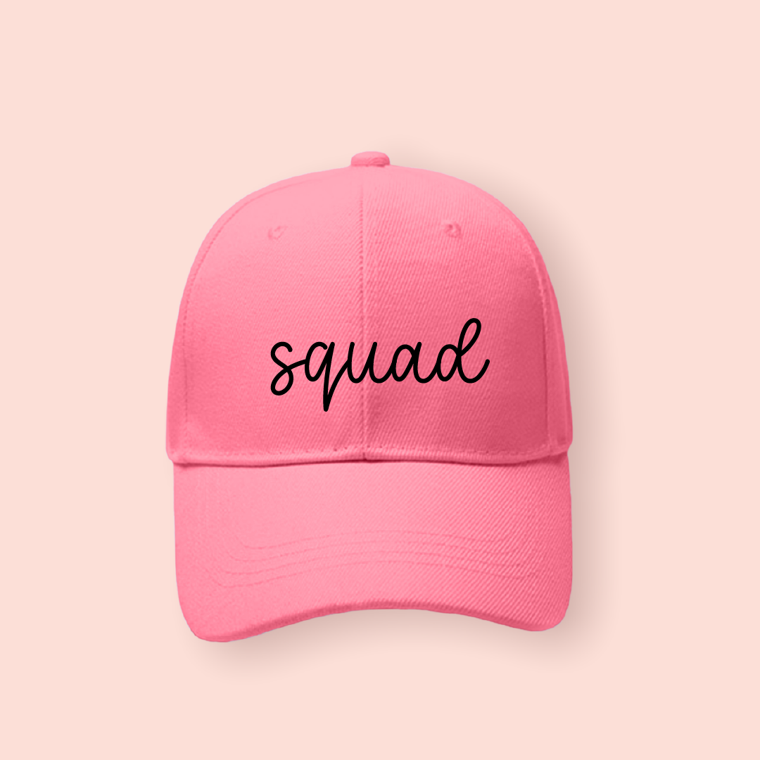 Gorra rosa "Squad"