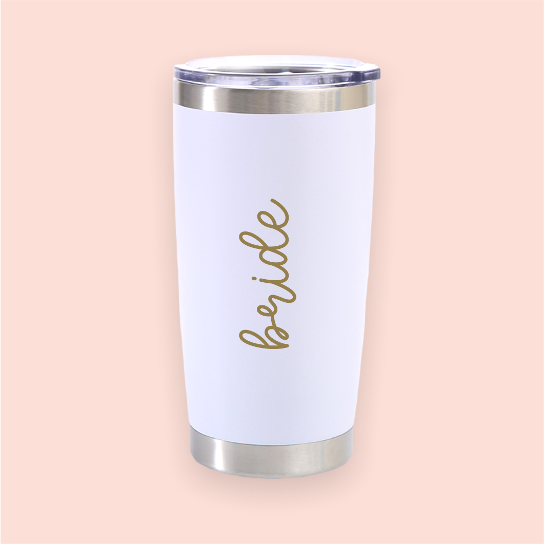Vaso de acero blanco "bride"