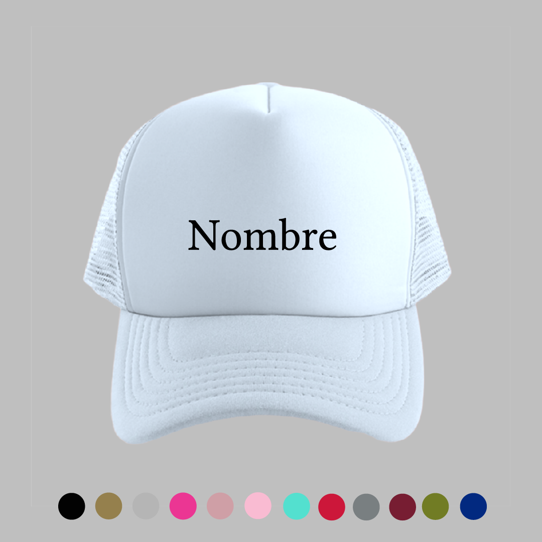 Gorra blanca personalizada