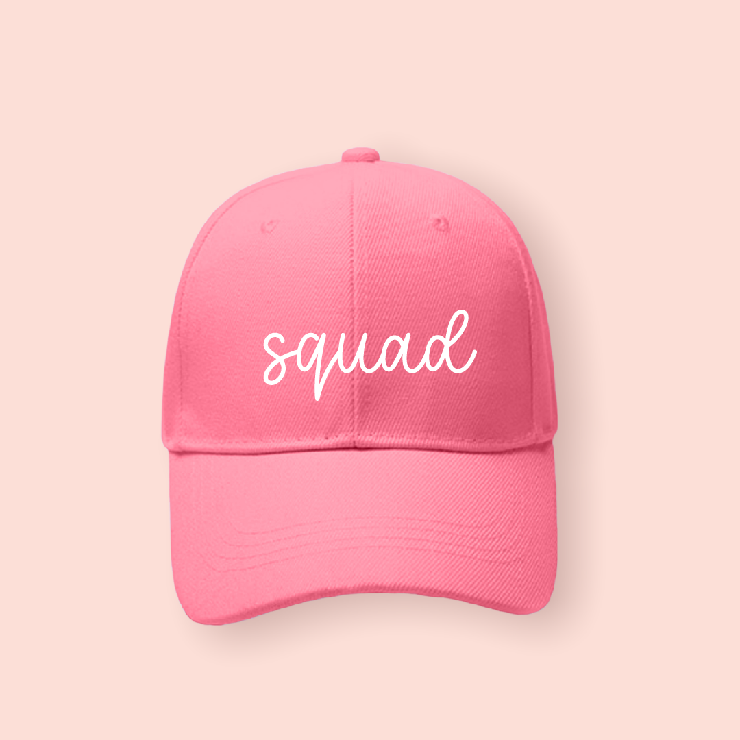 Gorra rosa "Squad"