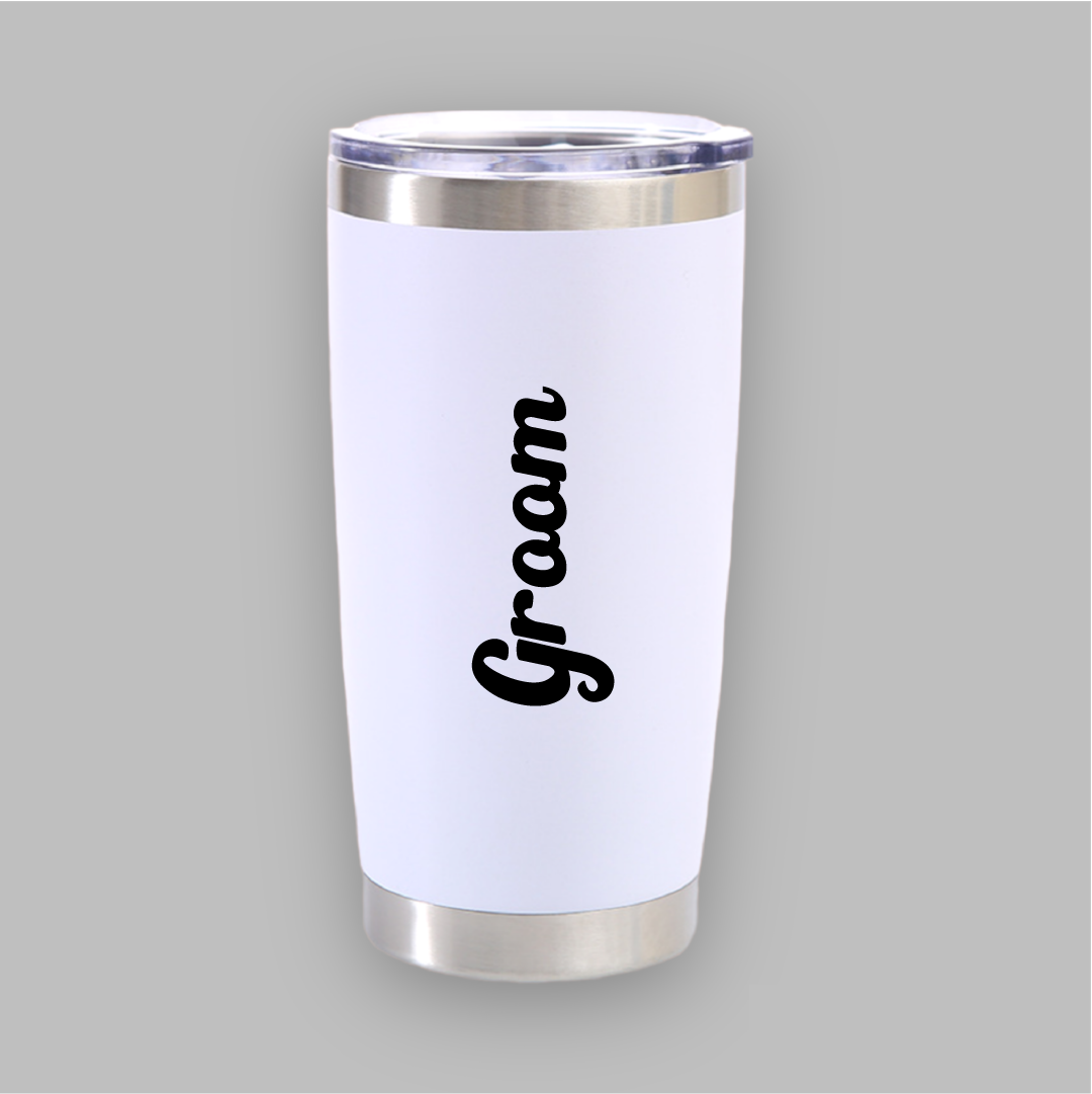 Termo blanco de acero "Groom"
