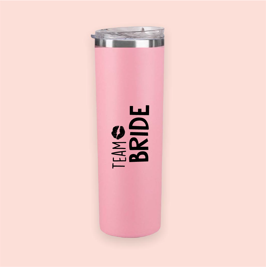 Termo skinny acero "Team Bride"