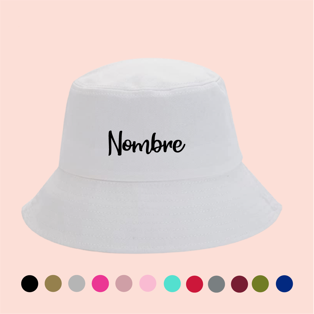 Bucket hat blanco personalizado