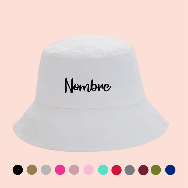 Bucket hat blanco personalizado