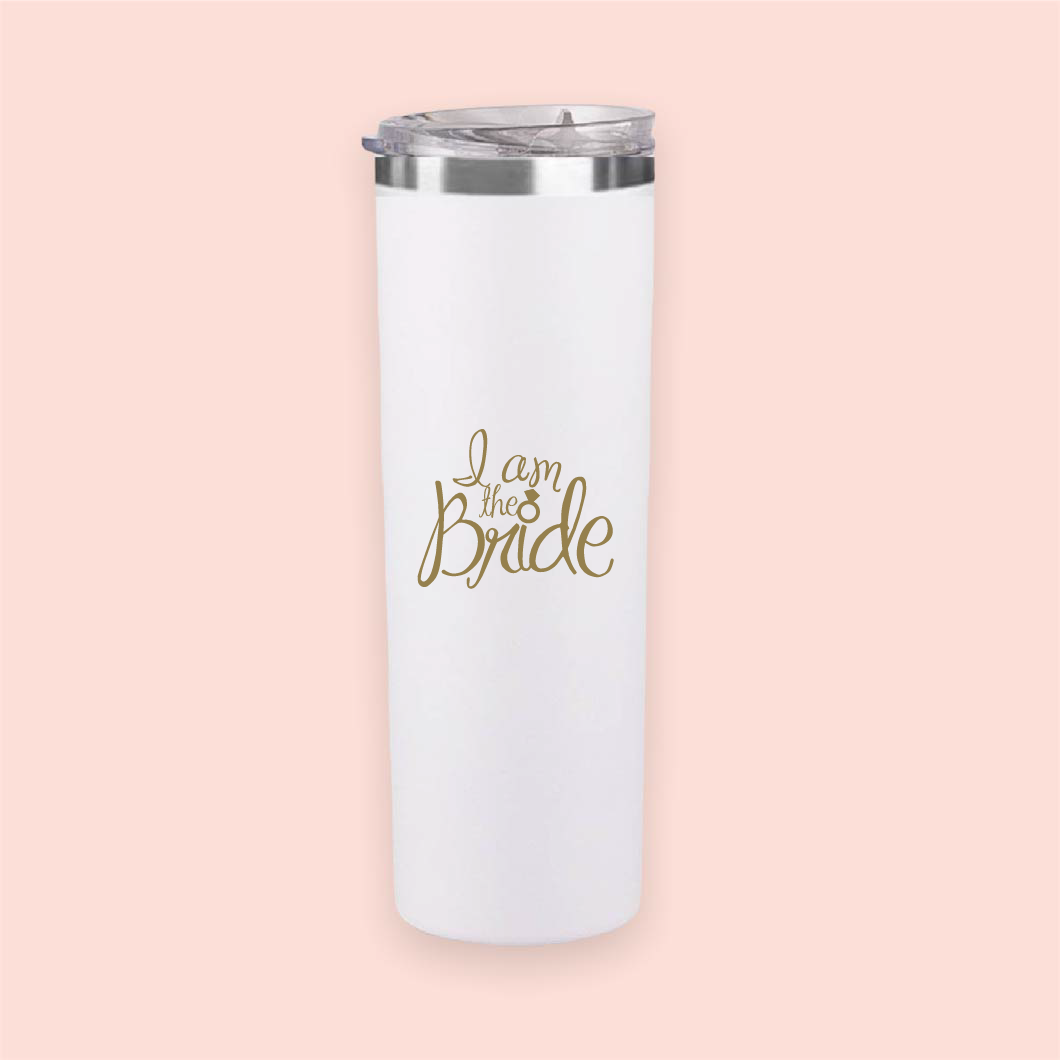 Termo skinny acero "I am the Bride"