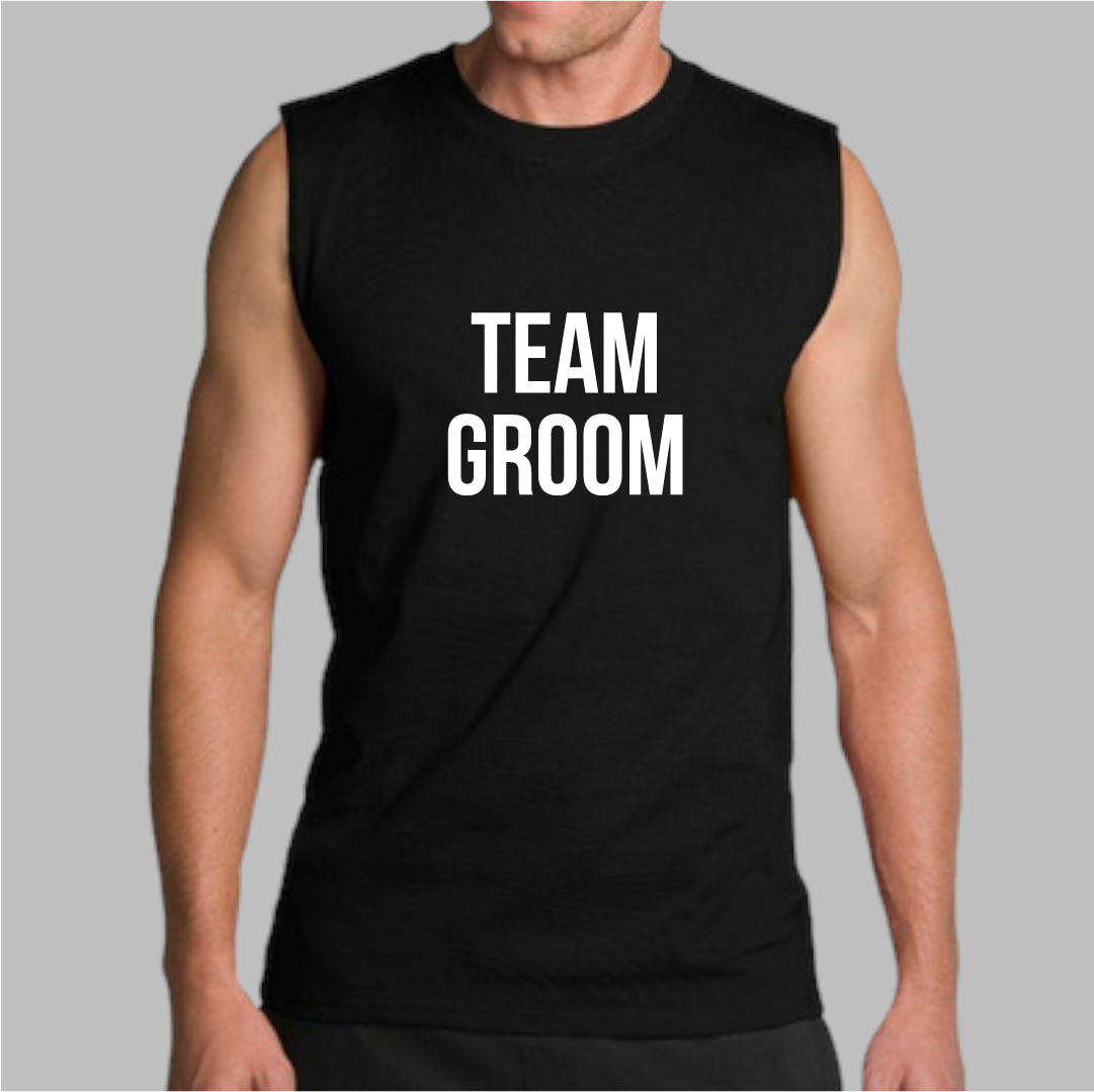 Playera negra "Team Groom"