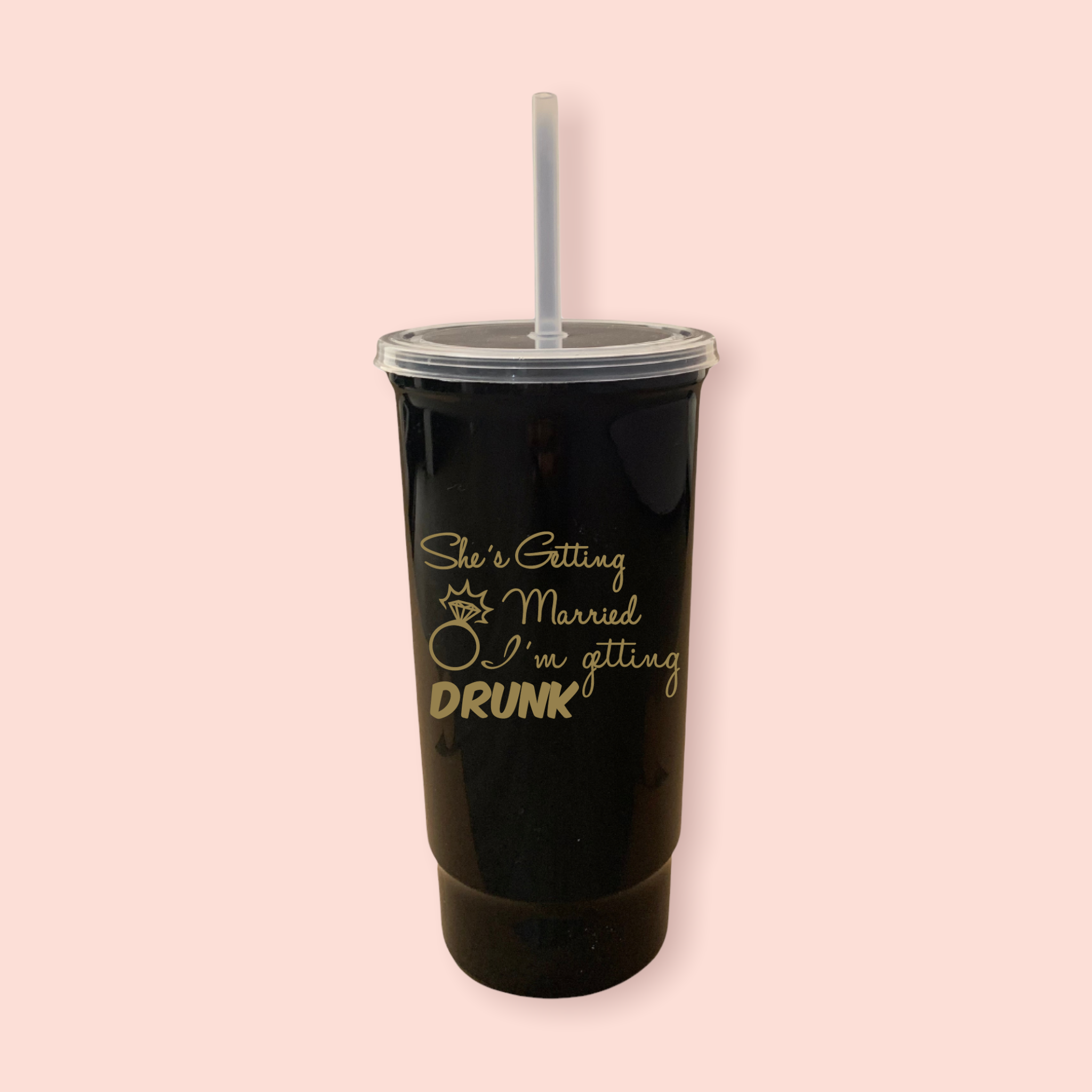 Vaso grande "She´s getting married I´m getting drunk"