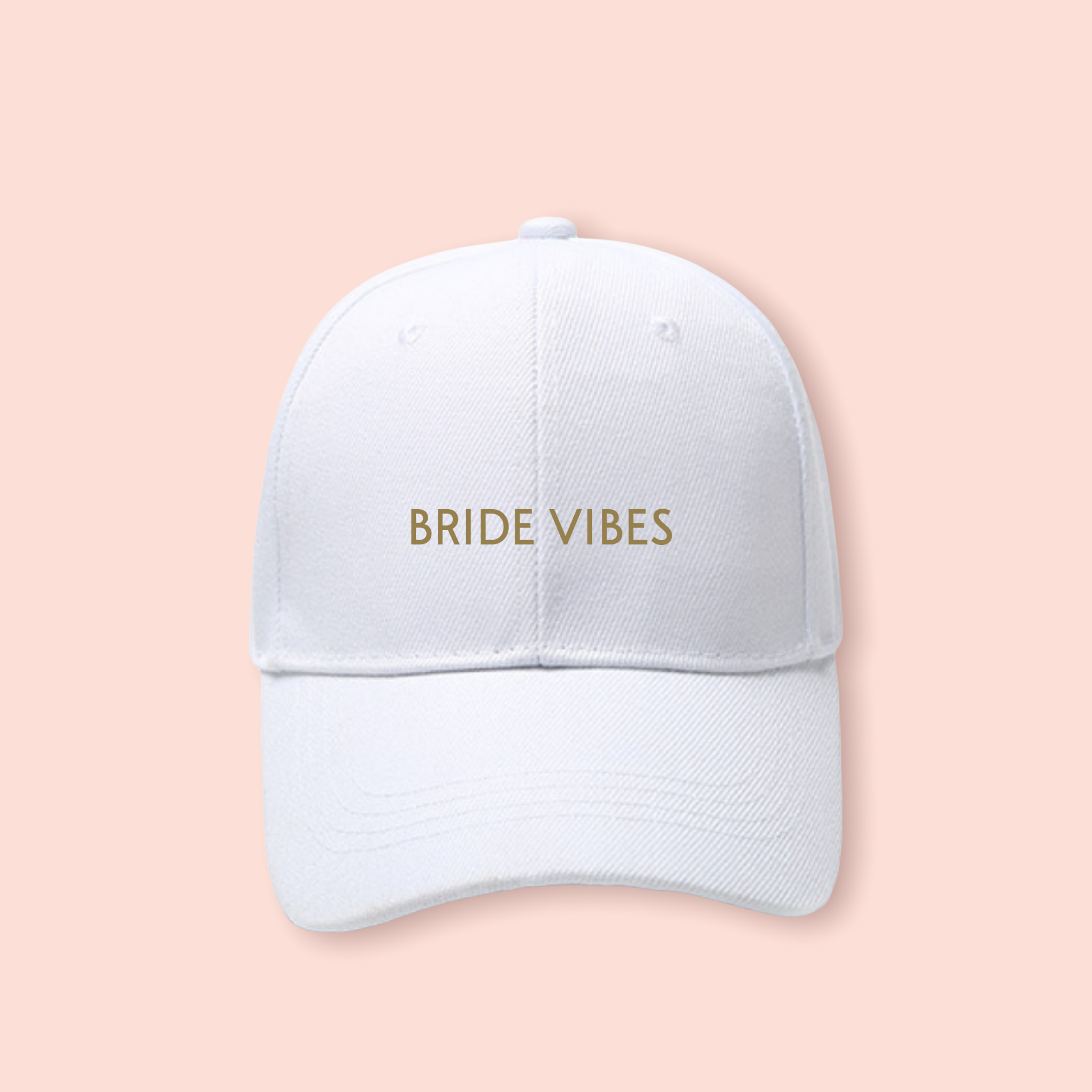 Gorra blanca "Bride vibes"