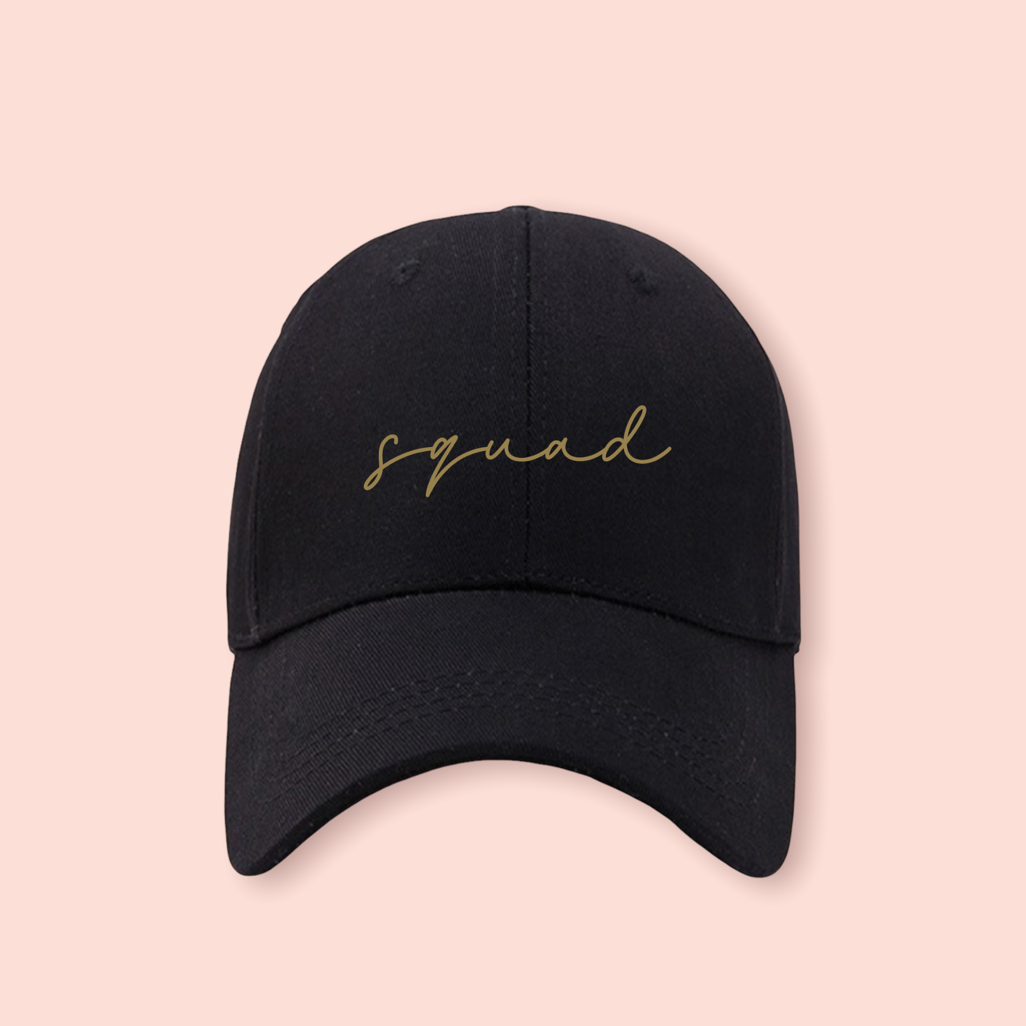 Gorra negra "Squad"