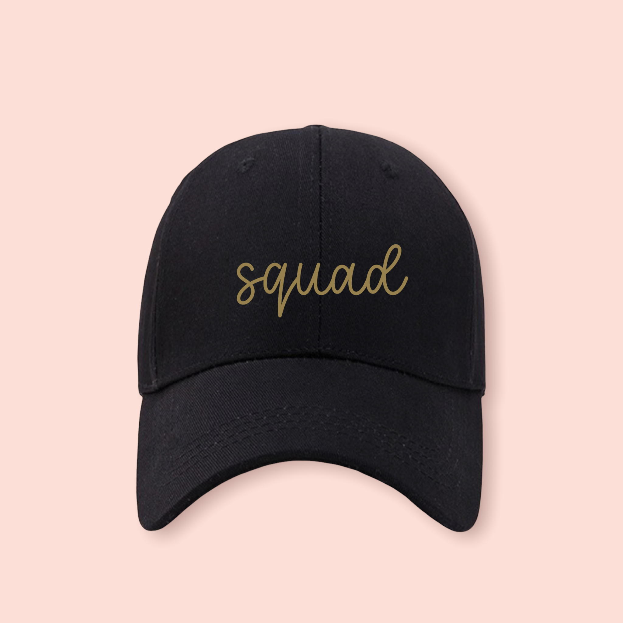 Gorra negra "Squad"