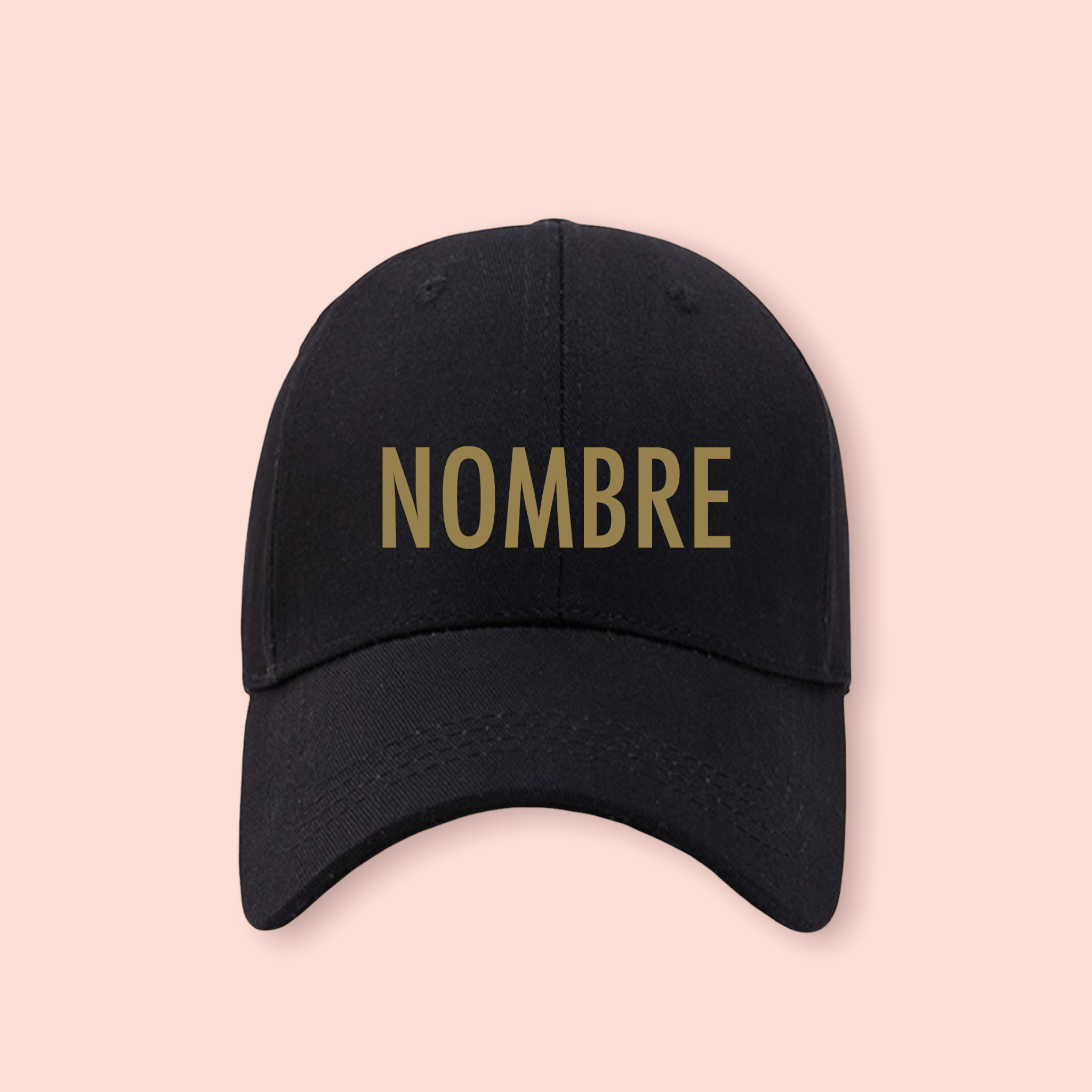 Gorra negra personalizada