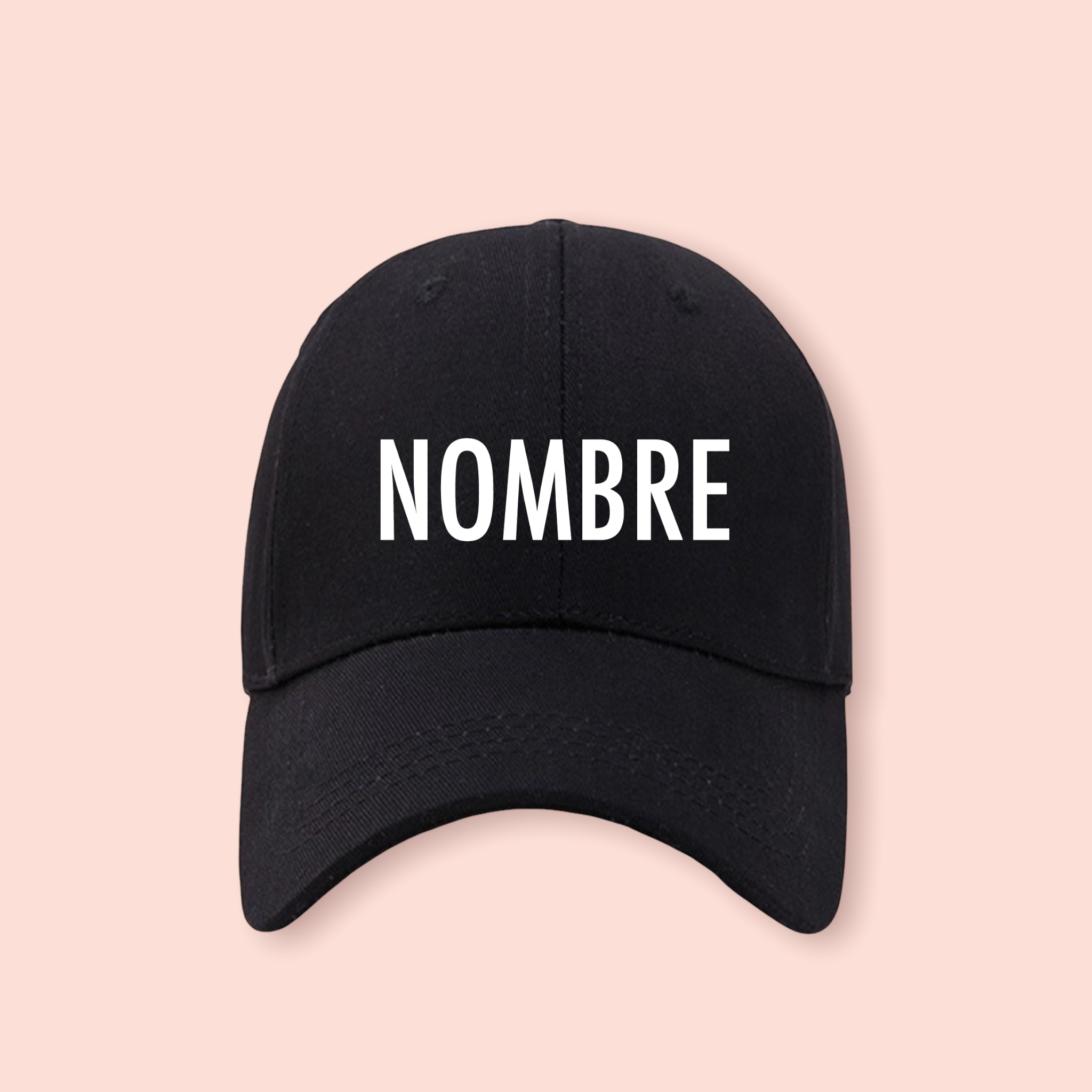 Gorra negra personalizada
