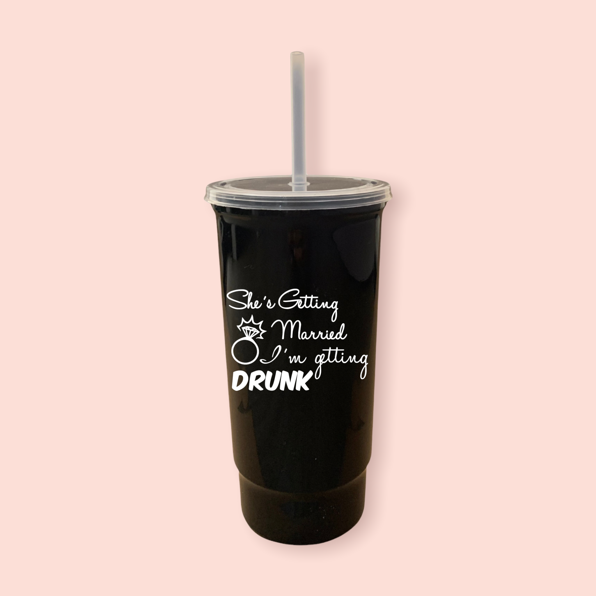 Vaso grande "She´s getting married I´m getting drunk"