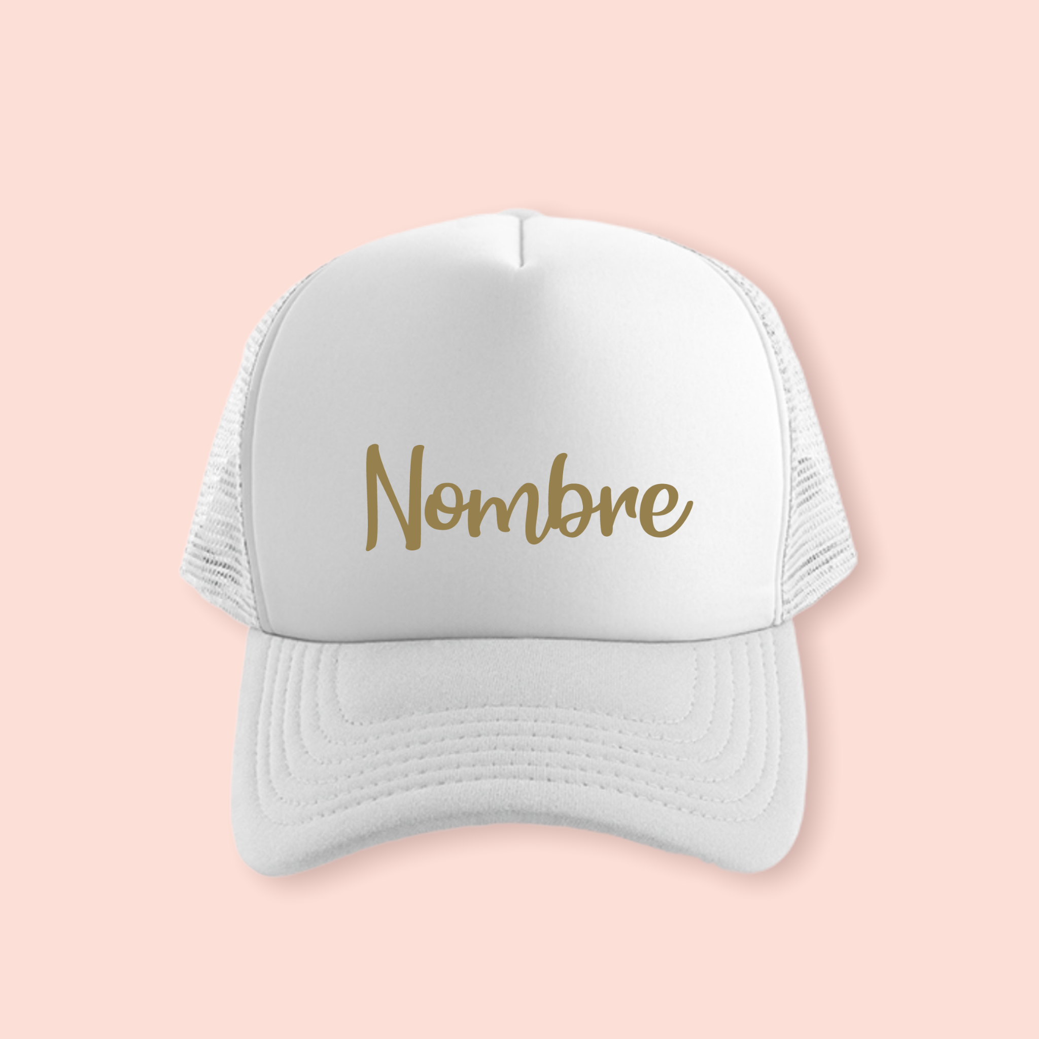Gorra blanca personalizada