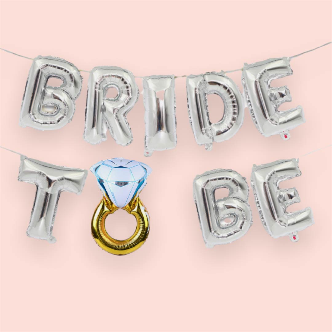 Set de globos "Bride to be"