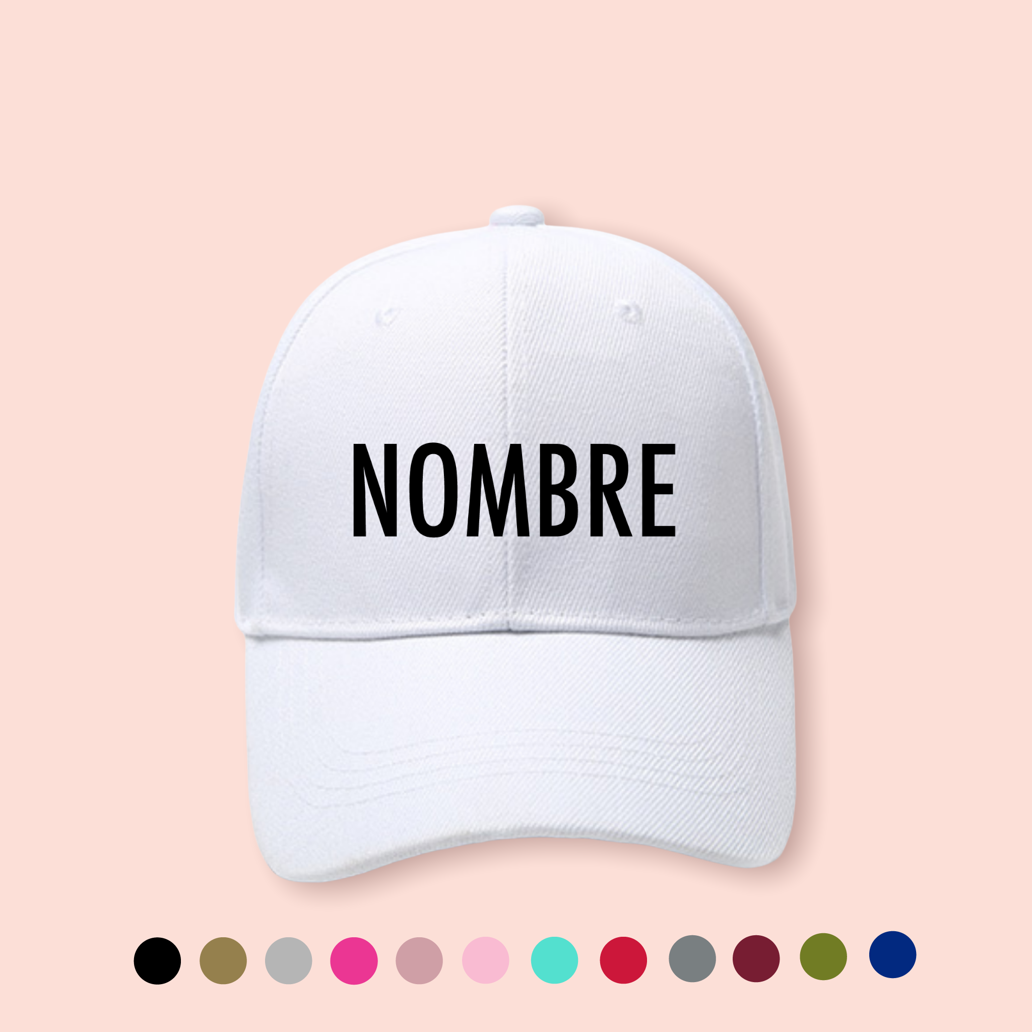 Gorra blanca personalizada
