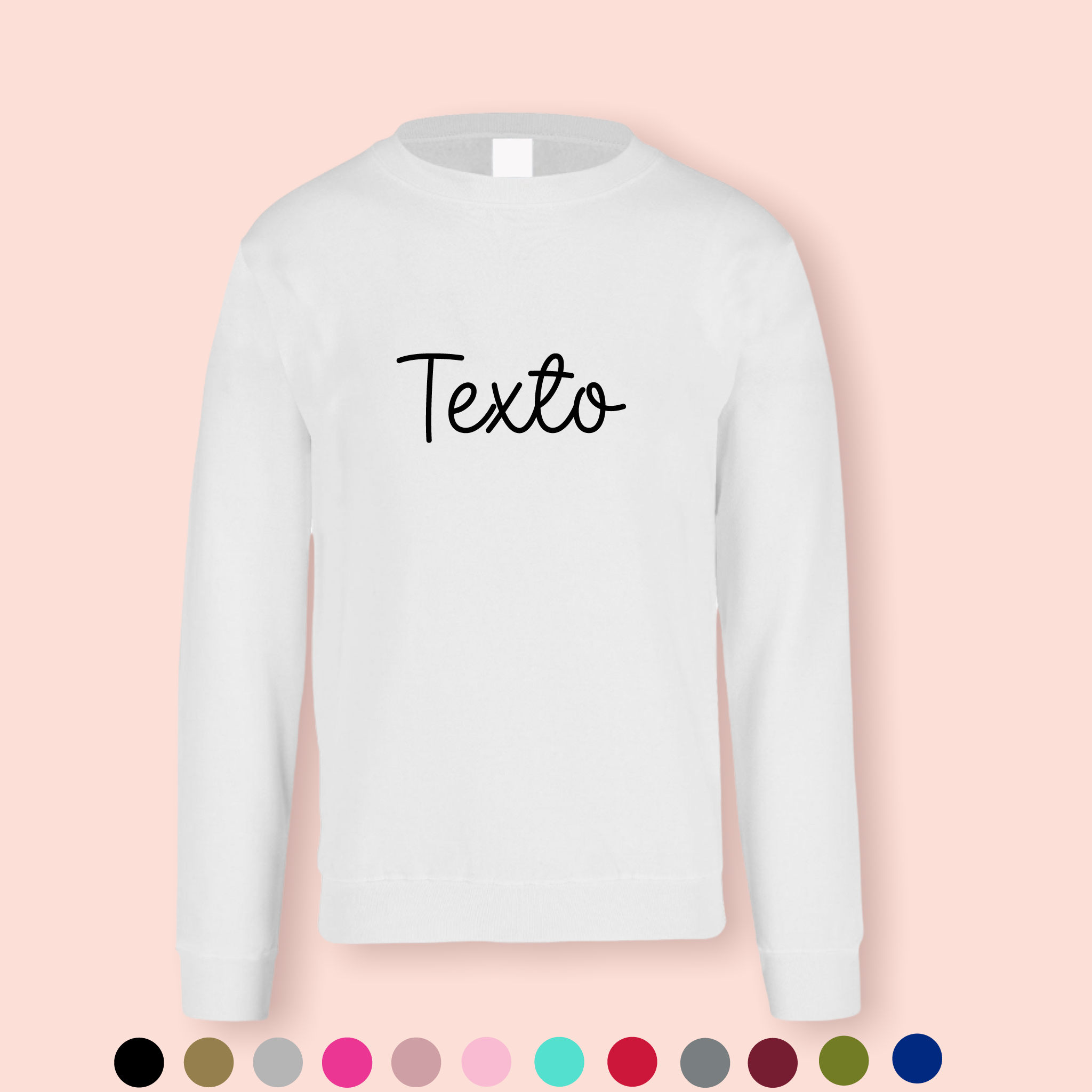 Sudadera blanca personalizada