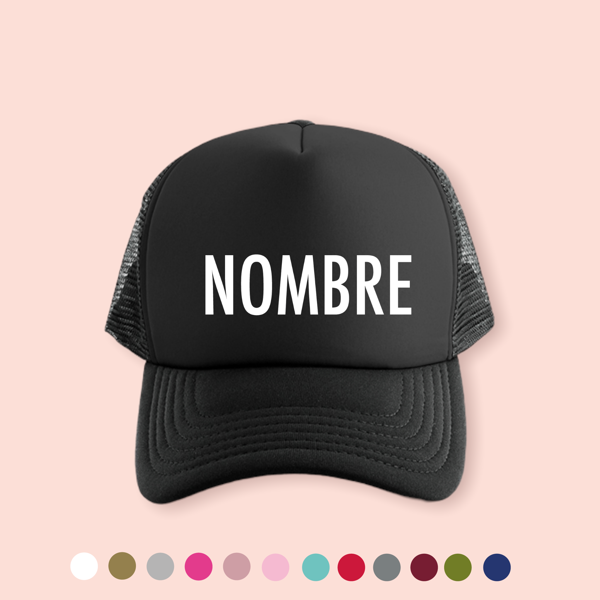 Gorra negra personalizada