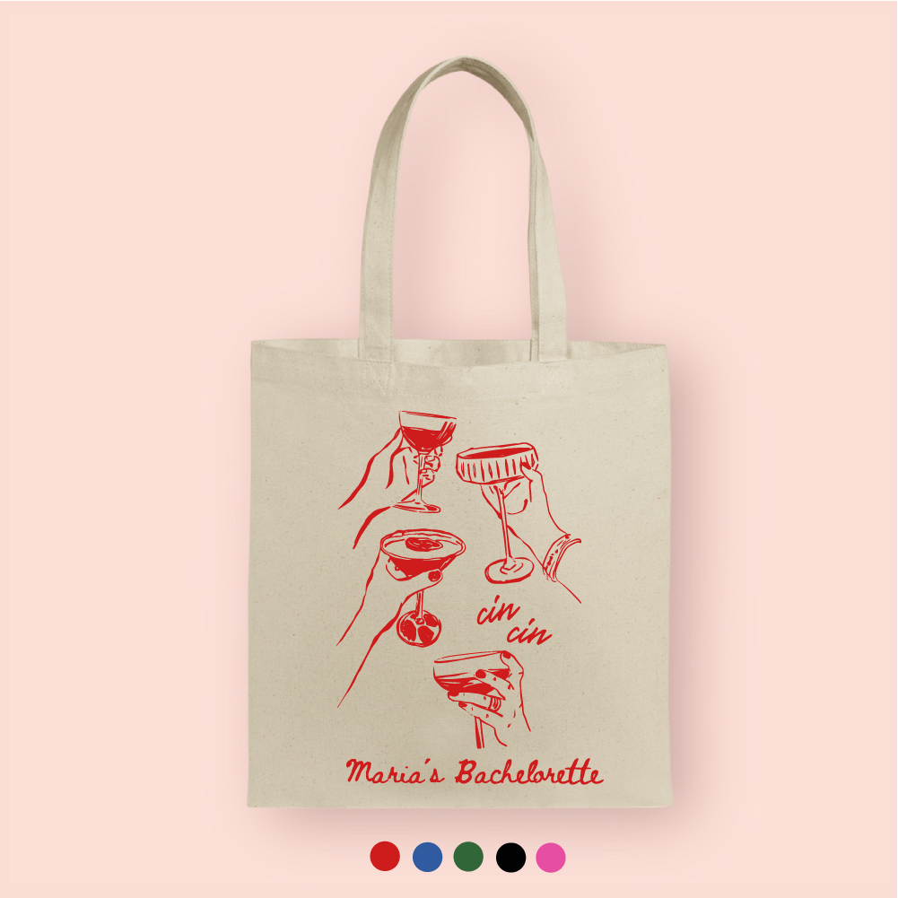 Tote bag "Cin Cin" personalizada