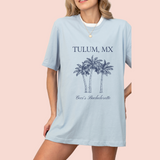 Playera oversize personalizada "palmtrees"