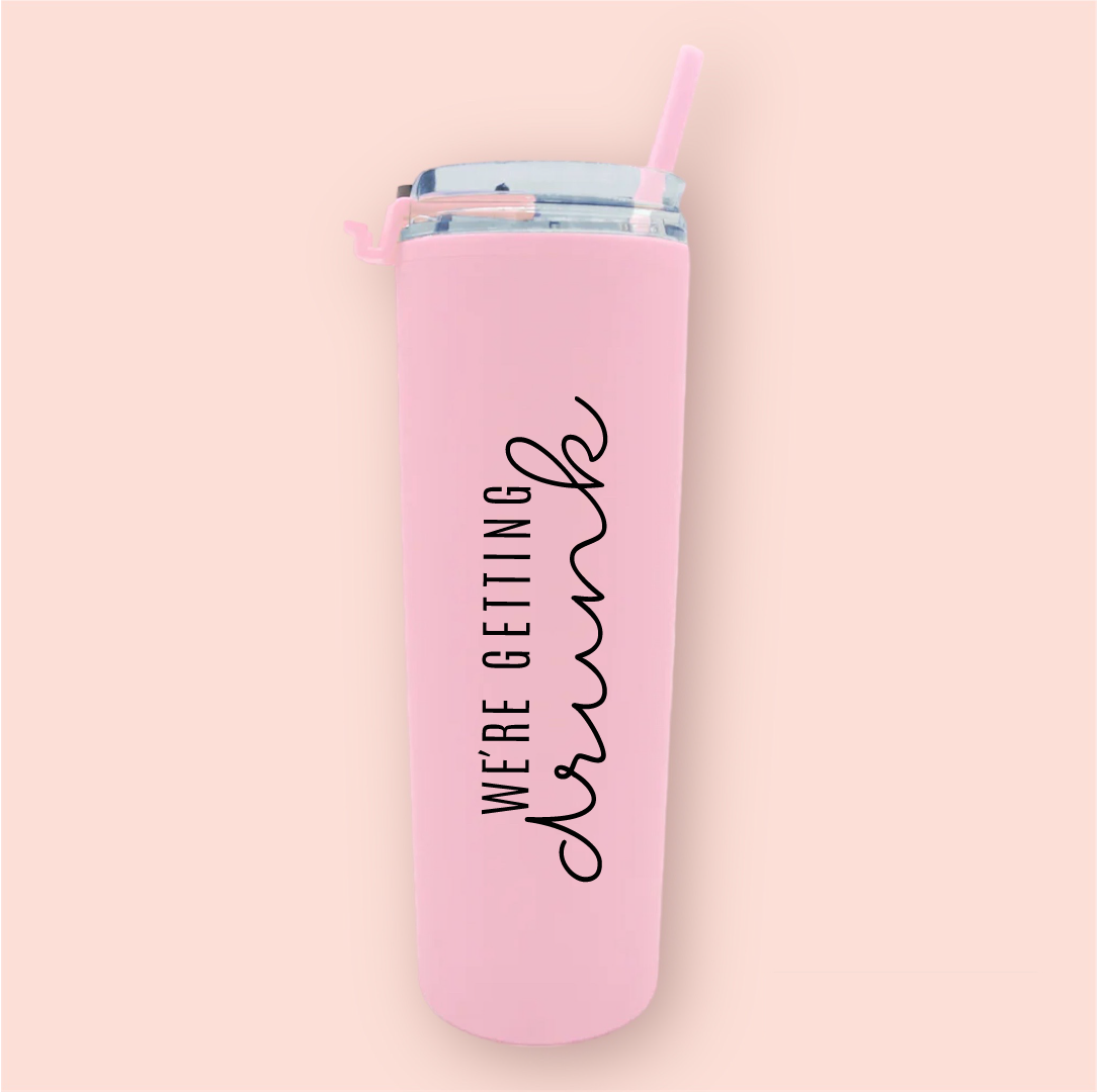 Termo skinny acrilico "We´re getting drunk"
