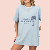 Playera oversize personalizada "Beach Bach"